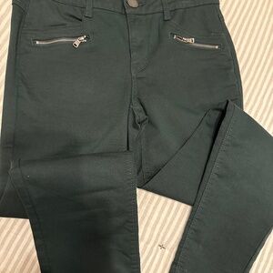 Dark green democracy jeans